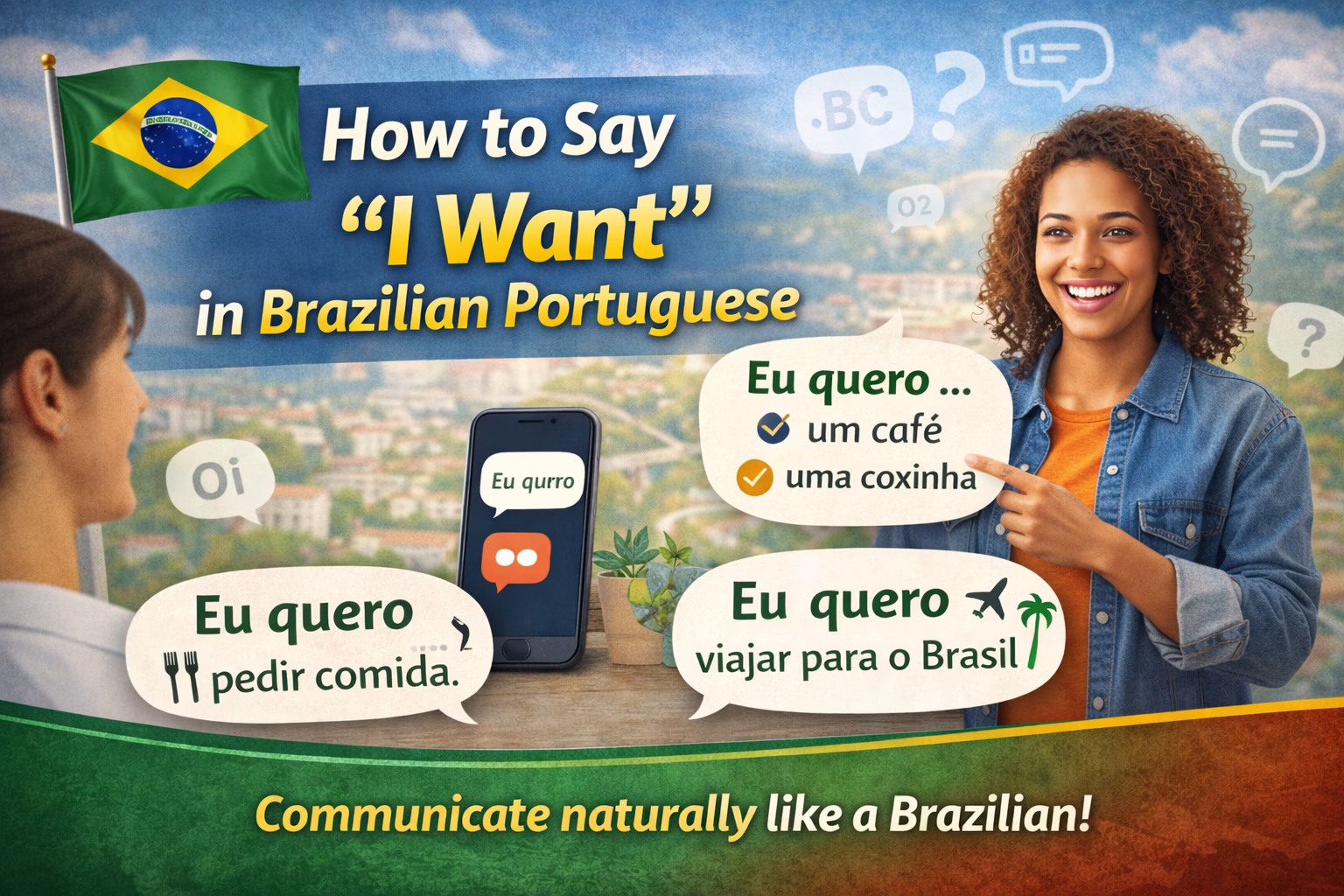 How to Say I Want in Brazilian Portuguese